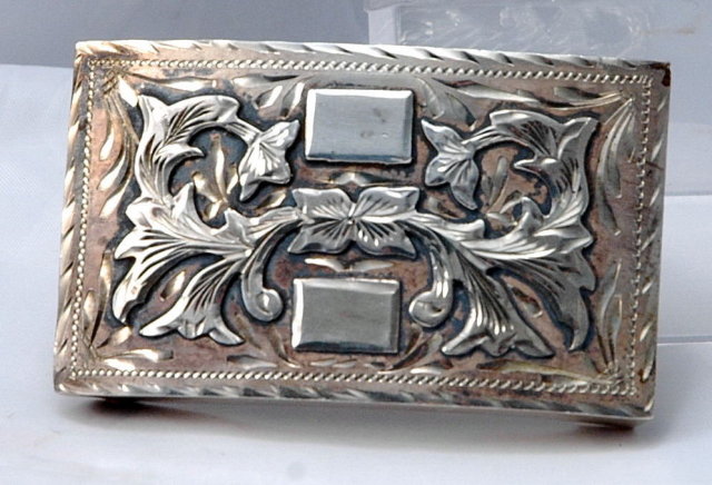 Mexican Sterling Plata De Jalisco Belt Buckle