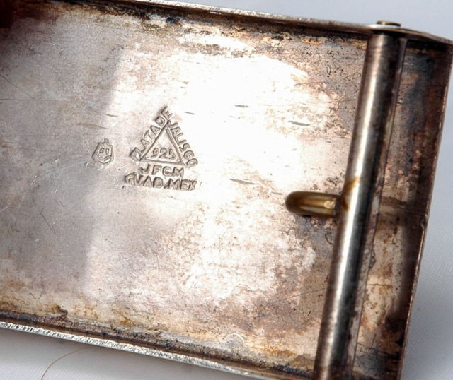 Mexican Sterling Plata De Jalisco Belt Buckle