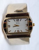 Fat Hinged Cuff Bracelet Quartz Watch by Saint James
