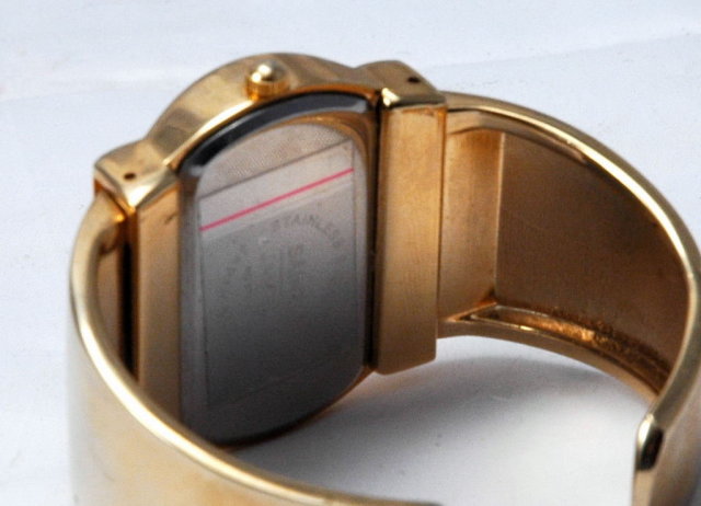 Fat Hinged Cuff Bracelet Quartz Watch by Saint James