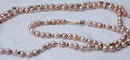 14K Gold Beads & Baroque Pearl Demi Parure Braclet & Necklace