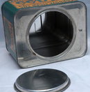 Old Cordove Cigar Tin Peacock graphic