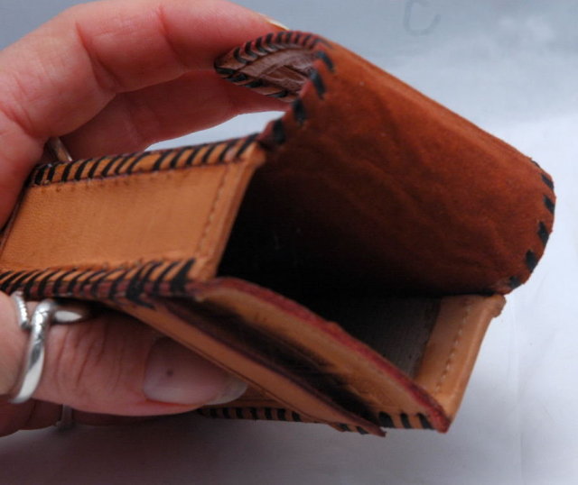Mexican Tooled Leather Cigarette Case