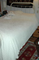 Lovely Ivory Chenille Queen Bedspread Ultra Thick & Plush 116