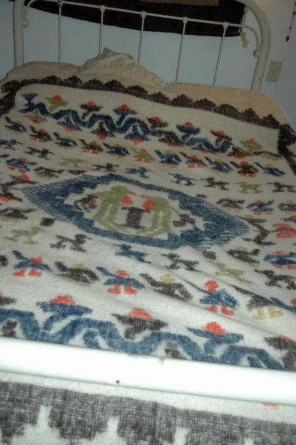 Hand Made Woven Wool Blanket Momostenango, Guatemala
