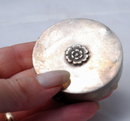 Old Silver Compact with powder from France