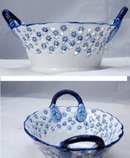 Delft Porcelain Pierced Work Bowl