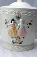 Old Porcelier Dutch Tea Pot large heavy Vitreous China,