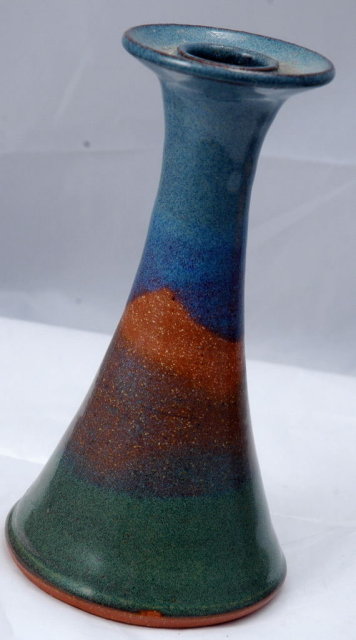 20th Century Pottery Candle Stick Holder Cady Clay Works of North Carolina