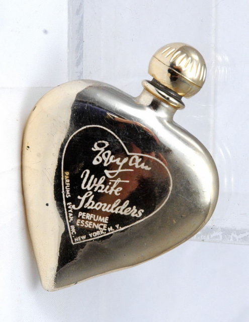 Vintage Heart Shaped 'White Shouldes', PERFUME BOTTLE