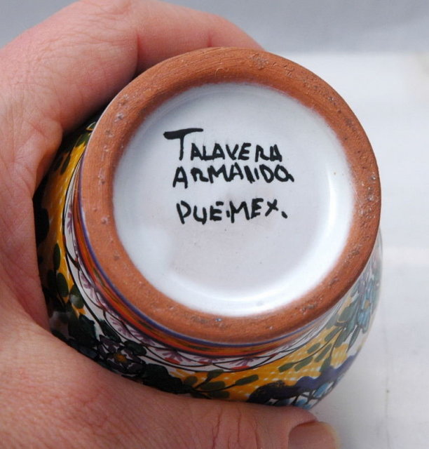 MexicanTalavera Pottery Small Lidded Urn