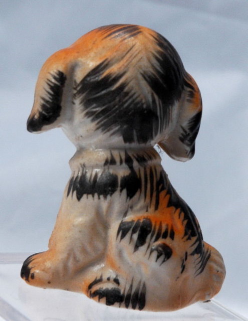 M.K. © Japan Small Ceramic Puppy Wearing a Tie