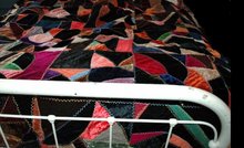 Vintage Velvet Crazy Quilt Top