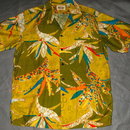 Vintage Kamehameha Hawaiian Shirt Splashy Psychelic Mod Rayon Print size large