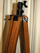 Oak Wood Tripod , Vintage with a Mount Mechanism * PRICE REDUCED !**