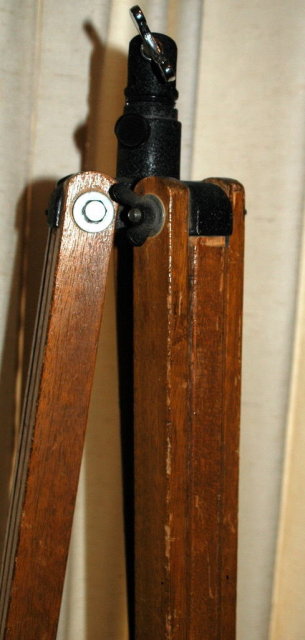 Oak Wood Tripod , Vintage with a Mount Mechanism * PRICE REDUCED !**