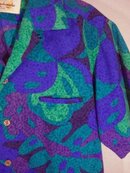 Hawaiian Kamehameha Barkcloth 1960's Vintage Authentic Wild Psychedelics !