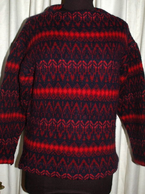 Iceland Wool Sweater Hand Made in Sweden by Jersey Modeller , Designer Hans Heitsch