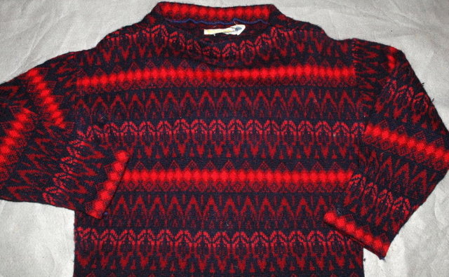 Iceland Wool Sweater Hand Made in Sweden by Jersey Modeller , Designer Hans Heitsch