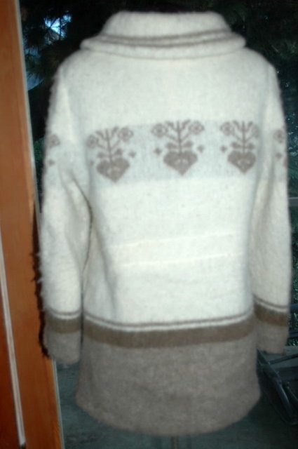 VAKA Saudarkroki Icelandic Wool Cardigan Sweater Coat Jacket Size XL