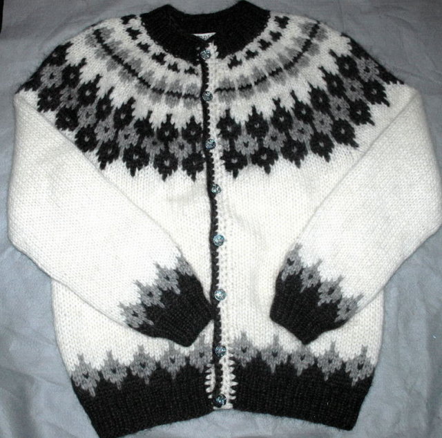 Hilda LTD. Icelandic Wool Cardigan Sweater Men's XL