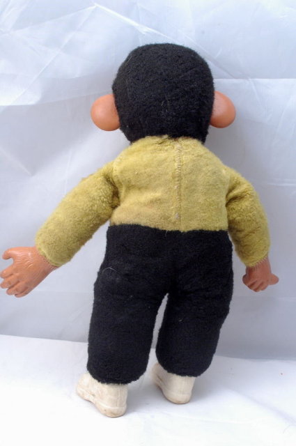 Rubber Face Chimpanzee Mohair Doll Zippy Straw Stuffed