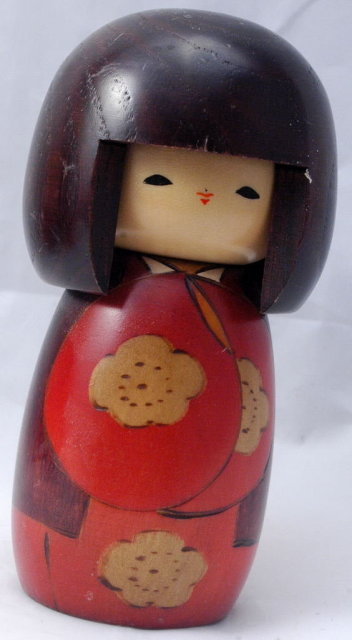 VINTAGE! Kokeshi Japanese Traditional Wood Doll