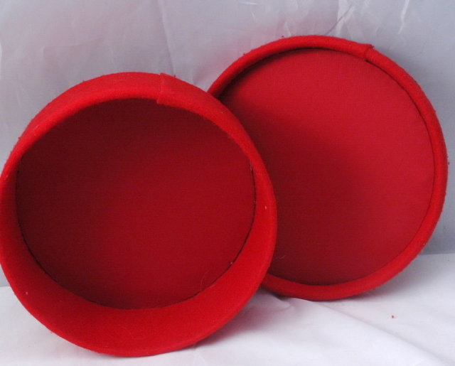 Hungarian Matyo style Embroidered Wool Felt Box, Container
