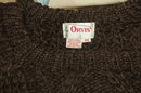 Brown Orvis Cable Knit -Irish Fisherman Sweater size 44