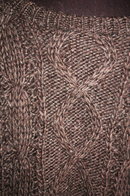 Brown Orvis Cable Knit -Irish Fisherman Sweater size 44