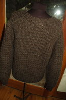 Brown Orvis Cable Knit -Irish Fisherman Sweater size 44