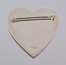 Tiffany & Co Sterling Silver Heart Pin - Large