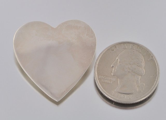 Tiffany & Co Sterling Silver Heart Pin - Large