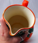 Czechoslovakia Hand painted Pottery Peasant Art Pitcher **PRICE REDUCED!**