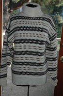 Norwegian Natural Wool Hand-knit Pull Over Sweater Euro Size 54
