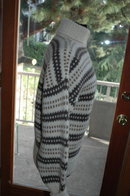 Norwegian Natural Wool Hand-knit Pull Over Sweater Euro Size 54