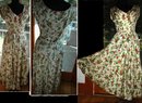 Beautiful Couture Cherry Pattern Dress feminine southern beauty vintage dress **PRICE REDUCED!**.