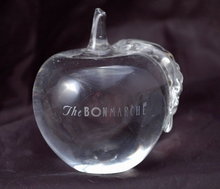 Glass Crystal Paperweight Etched