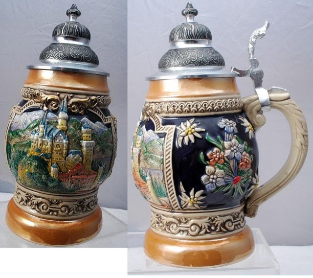 German Beer Stein - Neuschwanstein, Limited Edition, Signed & numbered