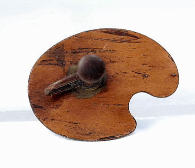 Vintage Enamel over Copper MODERNIST EARRINGS Artist Pallet