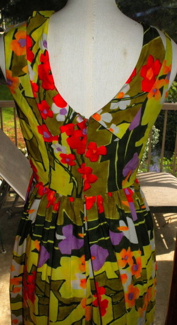 Vintage Dress, Marjorie Hamilton, Vancouver, culottes pant dress, 60's