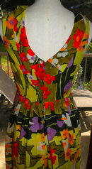 Vintage Dress, Marjorie Hamilton, Vancouver, culottes pant dress, 60's