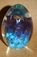 Mount Saint Helen's Paperweight Signed, dated.