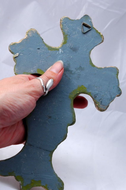 Plaster Cross Wall Plaque Decor* PRICE REDUCED !*