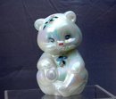 Fenton Glass Bear Opalescent Hand painted