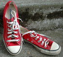Cherry RED Vintage Converse Low top All Star Sneakers 5.5