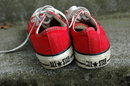 Cherry RED Vintage Converse Low top All Star Sneakers 5.5
