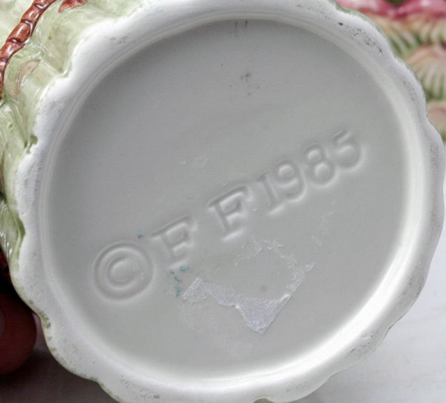 Fitz & Floyd Majolica Bowls Asparagus Dip Bowl