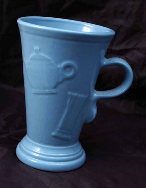 Homer Laughlin Fiesta Evergreen Cappuccino Mug Slate Blue