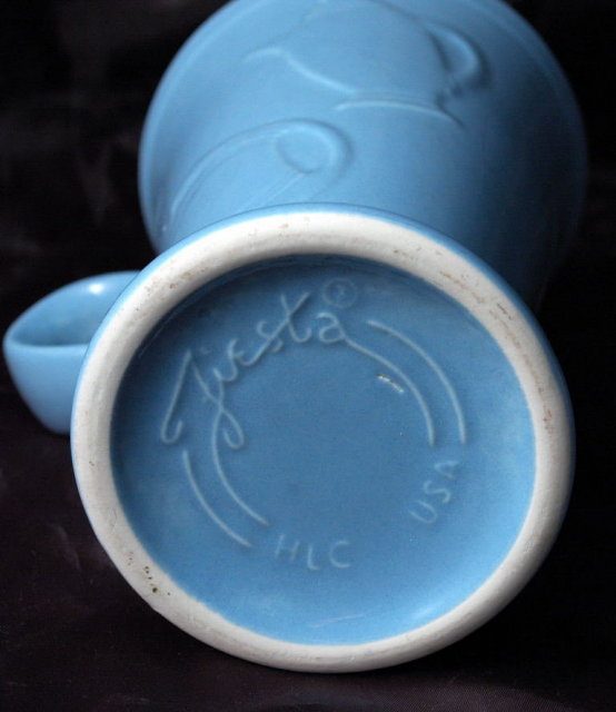 Homer Laughlin Fiesta Evergreen Cappuccino Mug Slate Blue